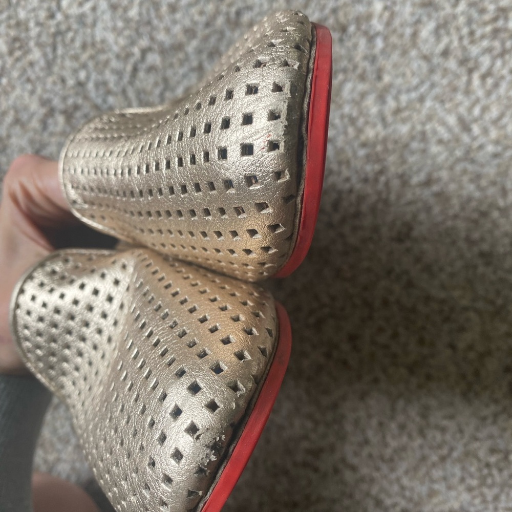 Gold/red Adam Tucker loafer - Picture 3 of 6
